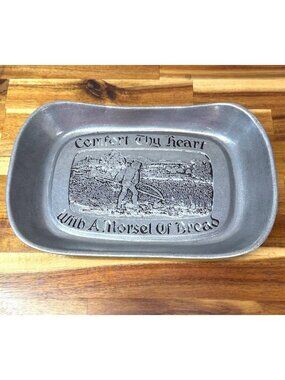 Vintage Wilton Armetale pewter bread tray